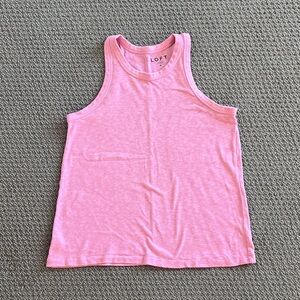 LOFT  Women’s Racer back Pink Tank Top
